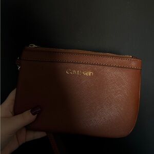 Calvin Klein Tan Wristlet